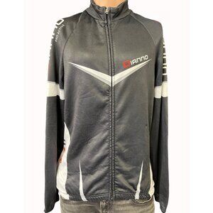 Dianno Pro Active Men's Black Cycling Sweater/Full Zipper Up Sz 2XL SKU 4534